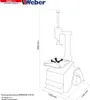 A technical drawing of a tire changing machine with dimensions indicated. Produktbild-Vorschau
