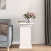 vidaXL Stojan na kvety biely 40x40x60 cm Masívne borovicové Náhľad obrázku produktu 3