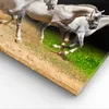 Bild auf Leinwand - Leinwandbild - Pferde Sand Gras - Produktbild-Vorschau 5
