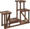 vidaXL Stojan na kvety 90x25x73,5 cm z masívneho jedľového Náhľad obrázku produktu 1