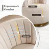 LVHOM Fauteuil pivotant avec socle métallique, Fauteuil de Voir les images du produit 6