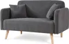 2-Sitzer Sofa 'Midt' gepolstert Cord 132 x 70 x 81 cm mit Produktbild-Vorschau 3