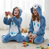 Pyjama Onesie Kigurumi Kostüm für Kinder Eule 122 Produktbild-Vorschau 6