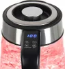 Close-up of the top of a glass kettle with a digital display and control buttons. Náhled obrázku produktu
