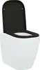vidaXL Toilettensitz Schwarz 47,5 x 35 x 3,6 cm Duroplast Produktbild-Vorschau 1