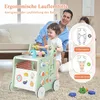 Lauflernwagen Holz, 6-in-1 hölzerne Lauflernhilfe, Baby Produktbild-Vorschau 3