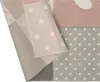 Kinderteppich Babyzimmer Mond Stern Punkte Pastel Pink Grau Produktbild-Vorschau 4