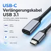 USB-C 3.1 Verlängerungskabel 1m 100W PD Schnellladekabel Produktbild-Vorschau 2