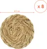 1.10 dessous de verre en jonc de mer - env. 11 cm chacun / Voir les images du produit 2