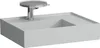Waschtisch KARTELL 600x460mm Abl. re o ÜL 2 HL-Ausf. grau Produktbild-Vorschau 1