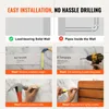 Instructional images showing how to install a wall-mounted shower seat. Anteprima dell’immagine prodotto