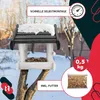 KOTARBAU®mangiatoia per Uccelli 24x30,5x25,5cm Cata Legno Anteprima dell’immagine prodotto 8