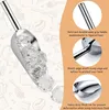 set di 6 pinze e set di 2 spatole per gelato in acciaio Anteprima dell’immagine prodotto 4
