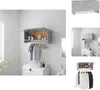 vidaXL Kleiderschrank Betongrau 70x32,5x35cm Holzwerkstoff Produktbild-Vorschau 1