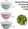 Schüssel mit Deckel 5L, 4er-Set, vielseitig, Salat- und Produktbild-Vorschau 2