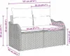 vidaXL Sofa ogrodowa z poduszkami beżowa 121 x 62 x 69 cm z Podgląd zdjęcia produktu 7