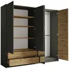 Schlafzimmer Komplett Set 4-teilig mit Bettgestell 180x200 Produktbild-Vorschau 3