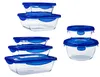 Conjunto de 7 recipientes de vidrio Pyrex "cook and go" Vista previa de la imagen del producto 7