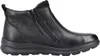 A side view of a black leather boot. Produktbild-Vorschau