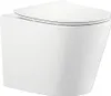 Wand-WC Set Nakia Tiefspüler ohne Spülrand kurz weiß matt Produktbild-Vorschau 2