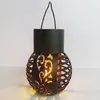 A solar-powered lantern with a flame effect. Produktbild-Vorschau