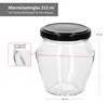 20er Set Marmeladengläser 212ml Deckel Schwarz Twist-Off TO Produktbild-Vorschau 6