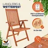 CASARIA® 2er Set Gartenstuhl Balkonstuhl Holz Produktbild-Vorschau 2