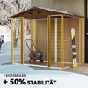Outsunny Gerätehaus Metall im Holzoptik 3 m² 152 x 235,7 x Produktbild-Vorschau 5