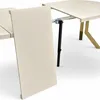 Ausziehbarer runder Esstisch KASCHMIR Ø100–300 cm – Goldene Produktbild-Vorschau 6