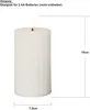 A white LED candle with a flickering flame, shown with dimensions indicated. Podgląd zdjęcia produktu