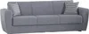 Dmora Divano Letto 3 Posti Nox 80x223 cm Nero, Contenitore Anteprima dell’immagine prodotto 1