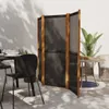 vidaXL 3-tlg. Raumteiler Schwarz 210x180 cm Produktbild-Vorschau 8