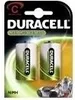 A package of Duracell rechargeable C batteries. Voir les images du produit