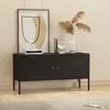 Sideboard  'Pyhtää' 118x40x60cm Stahl Schwarz Produktbild-Vorschau 1