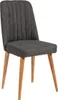A single upholstered chair with wooden legs, shown against a white background. Produktbild-Vorschau
