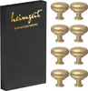 8x Möbelknöpfe Gold Schrankknöpfe Aluminium Möbelgriff Produktbild-Vorschau 1