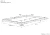 Flaches Futon-Doppelbett Bodenbett  Niedrigbett 140x200 Produktbild-Vorschau 3