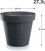 Donica Ogrodowa Okrągła Doniczka Na Taras 39 Cm Podgląd zdjęcia produktu 5