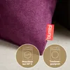 Blumtal Lot de 2 taies d'oreiller 50x50 cm chenille - Voir les images du produit 4