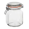 A clear glass jar with a wire bail and a rubber seal. Anteprima dell’immagine prodotto