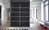 Šatní skříň CHANNA 4 - šířka 150 cm, černá Náhled obrázku produktu 1