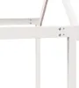 Close-up view of the white wooden frame of a child's bed, showing the joinery and screws. Náhled obrázku produktu