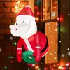 COSTWAY Gonfiabile Babbo Natale dalla finestra, 100CM LED Anteprima dell’immagine prodotto 8