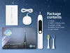 Brosse à dents électrique sonique blanche avec écran LED, Voir les images du produit 8