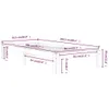 vidaXL Lit en bois massif pin blanc 90x200 cm Voir les images du produit 10