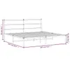 VidaXL 355418, Bílá, 187 cm, 2,07 m, 90 cm, 1800 x 2000 mm, Náhled obrázku produktu 8