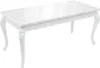 vidaXL Esstisch 179x89x81 cm Hochglanz-Weiß Produktbild-Vorschau 1