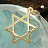 Ciondolo 21x18mm Stella di Davide lucida in oro 9ct GOLD Anteprima dell’immagine prodotto 2