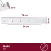Garderobenleiste Bambus – Wandgarderobe mit Metallhaken – Produktbild-Vorschau 2