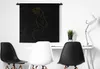 MuchoWow® Wandteppich Wandbehang Frau - Hut - Schwarz und Produktbild-Vorschau 3